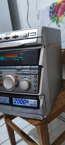 Mini System Sony Grx 500 No Estado Prata 200 W (Usado)