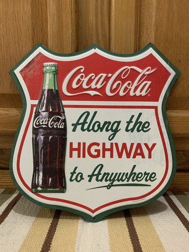 Cartel Coca Cola Metal Highway - A Pedido_exkarg