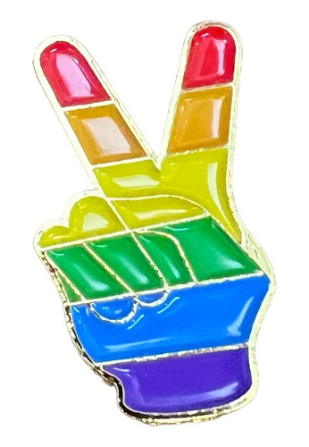 Pin Bandera O Corazón Orgullo Diversidad Lgbt Metalico