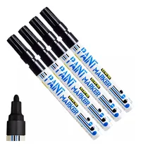 Comprar Caneta Paint Marker Marcador Industrial Permanente Branco C4 Cor Preto