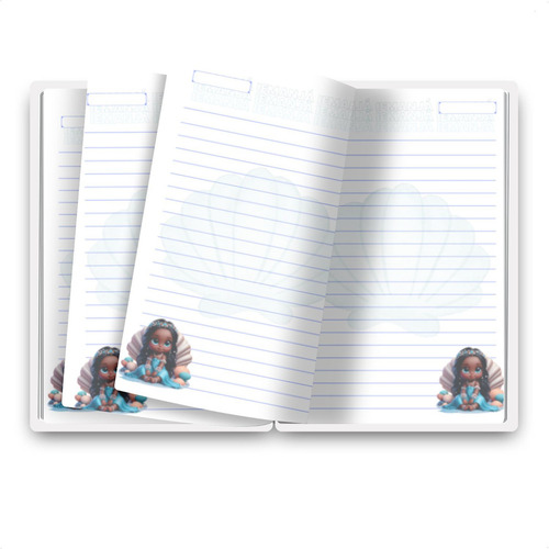 Caderno Capa Dura A5 100 Folhas Pautado Orixás Iemanjá Oxala