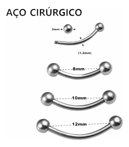 tipos de piercing na sobrancelha