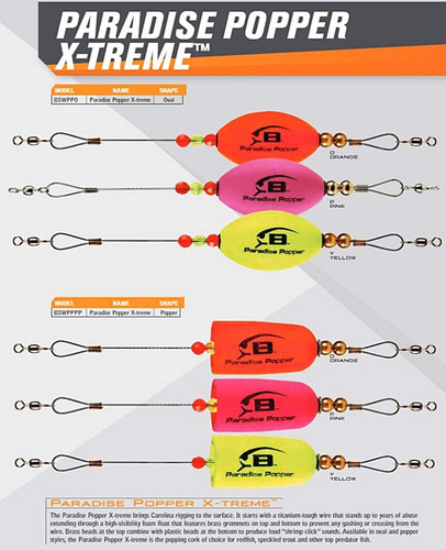 Bswppppy Paradise Popper X-treme - Señuelo De Pesca Tipo Pop