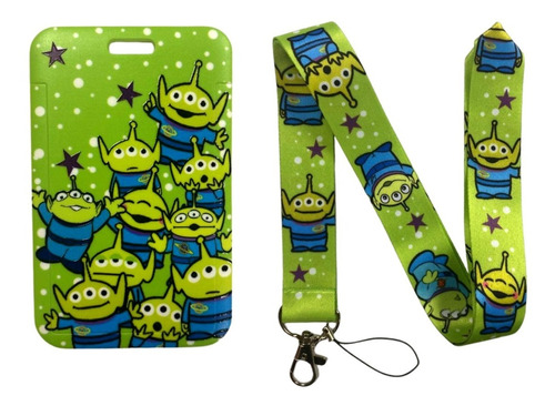 Porta Credencial Con Lanyard Toy Story Alien Kb275