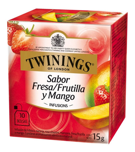 Twinnings Tea - Frutilla Mango - 10 Sachets