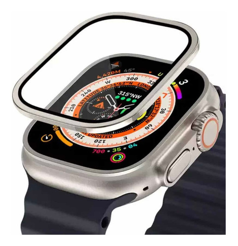 Pelicula 3d Borda Metal Compatível Apple Watch Ultra 49mm