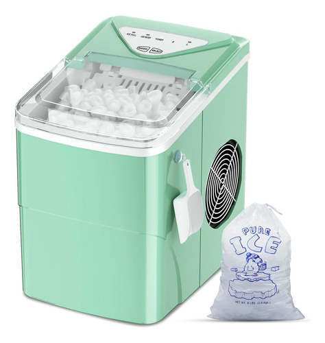 Máquina De Hielo Para Encimera Función De Autolimpieza Color