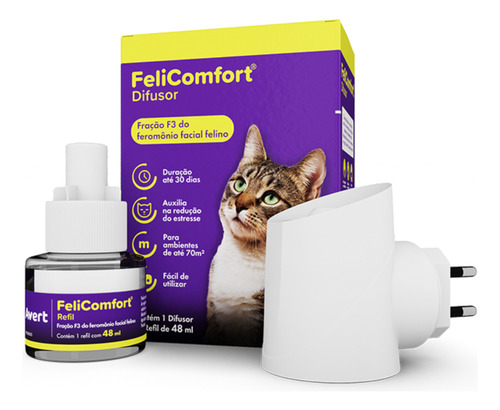 Felicomfort Difusor + Refil 48ml Para Gatos