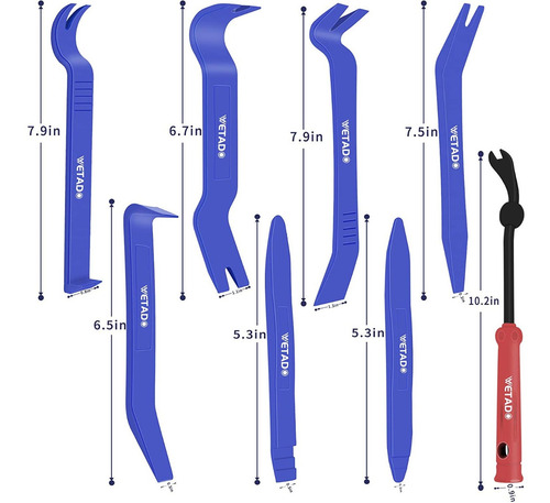 Imagen 3 de 6 de Kit Desarmadores Tablero Molduras Wetado