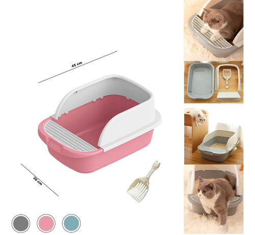 Arenero Para Gatos - Caja Pequeña Sanitaria - Incluye Pala