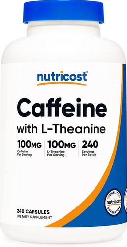 Cafeina Caffeine Theanine Teanina Nootropico Nutricost