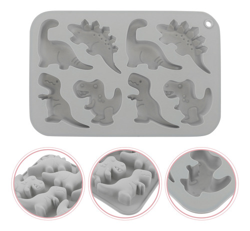 Molde Para Hornear Dinosaurios, Molde De Silicona Para Dinos