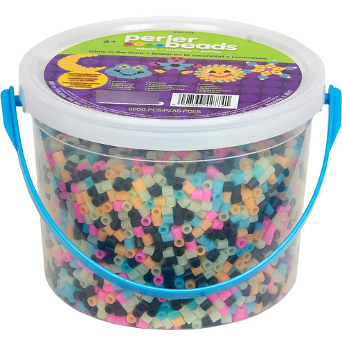 Perler Beads - Juego De 5000 Cuentas Multicolor Que Brillan