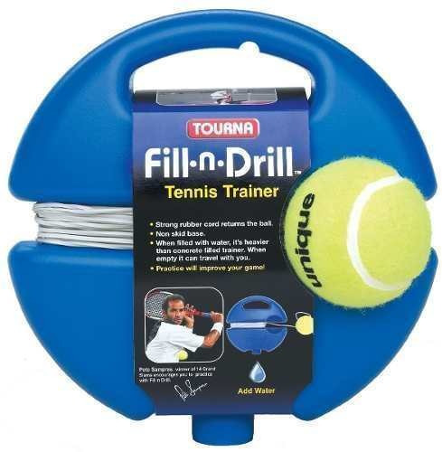 Entrenador Para Tenis Fill N Drill Base Con Pelota De Cordón