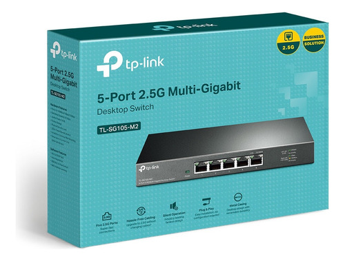 Switch De Escritorio De 5 Puertos 2.5g Tl-sg105-m2 Tp-link