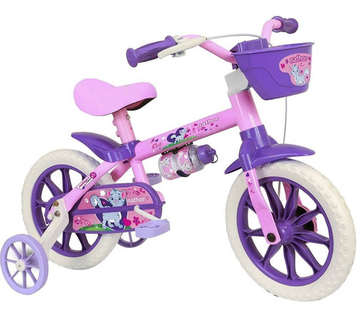 Bicicleta Aro 12 Infantil Selim Pu Nathor Masculina Feminina
