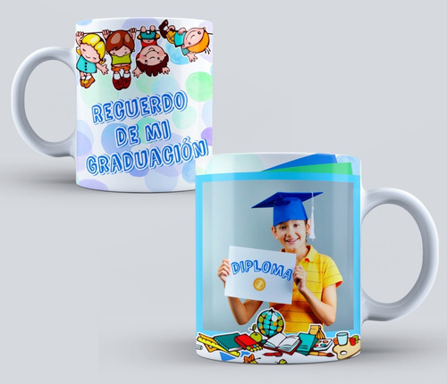 32 Plantillas Graduación Taza Sublimación Editable Psd