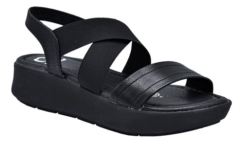 Sandalia Dama Nómadas 22601 Negro Moda Casual 22 Al 26