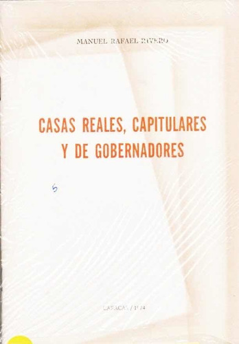 Libro Fisico Casas Reales Capitulares Y De Gobernadores 1974