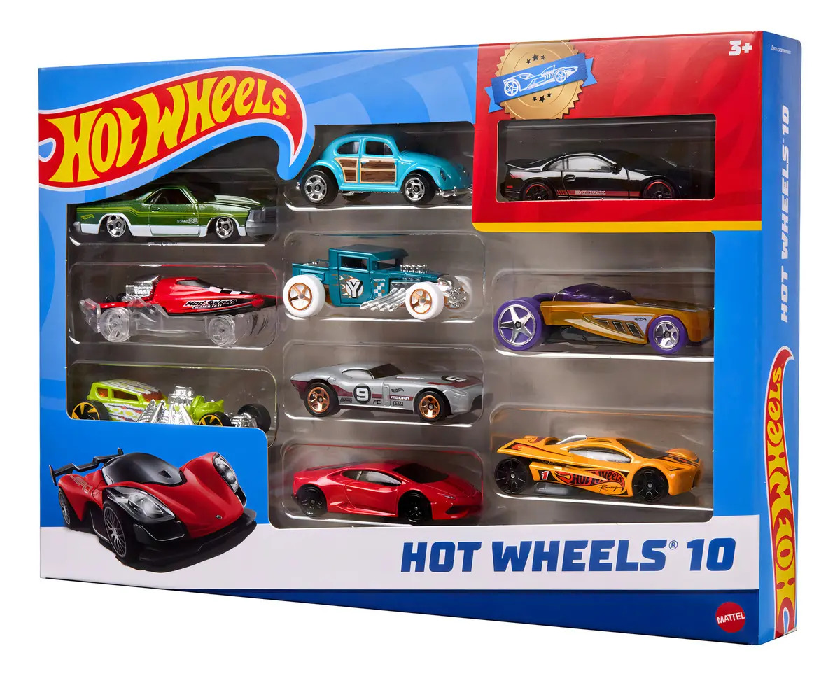 Hot Wheels Die Cast Paquete De 10 Autos
