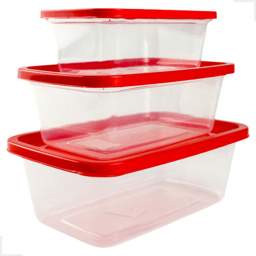 Kit 10 Potes 500ml Transparente Marmita Infantil Fitness Kit