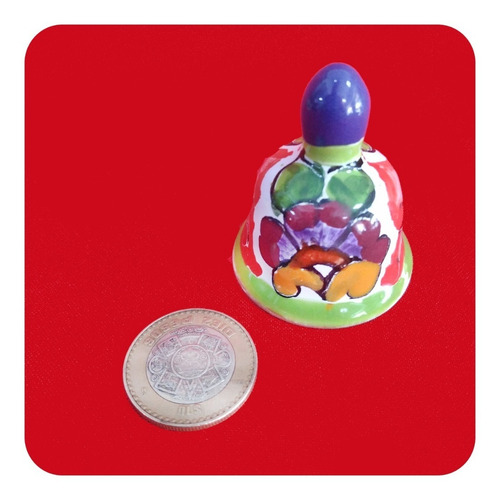 Imagen 8 de 9 de Set De 15 Campanas Mini Color Talavera Poblana Recuerdos Cmp