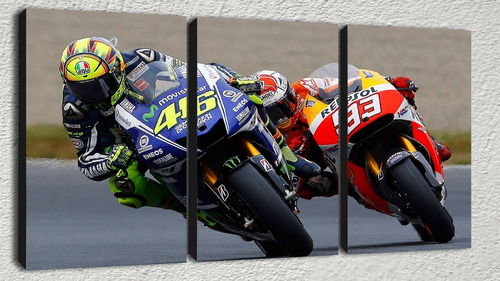 Cuadros Modernos Motos Gp Valentino Rossi 90x57 Cm A17