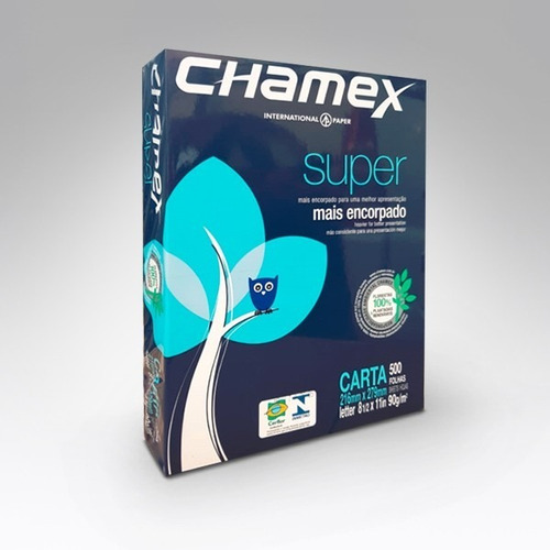 1 Resma Chamex Carta 90 Gr (216mmx279mm) 500 Hojas  C/iva