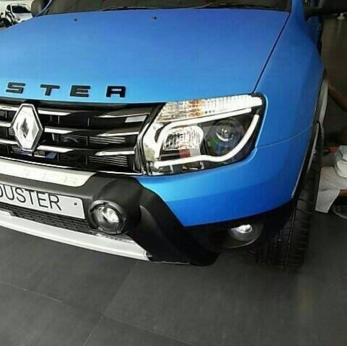 Imagem 6 de 8 de Farol Led Renault Duster 2011 A 2015 Projetor Máscara Negra