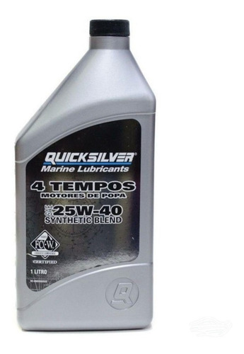 Óleo 4 Tempos Mercury Quicksilver 1 L Motor De Popa 25w40
