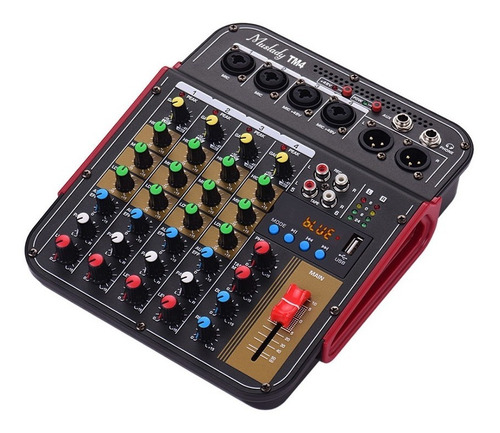 Muslady Tm4 Consola Mezcladora De Audio Digital De 4 Canales