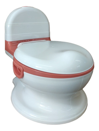 Baño Entrenador Acojinado Con Sonido Y Antiderrapante Color Rosa