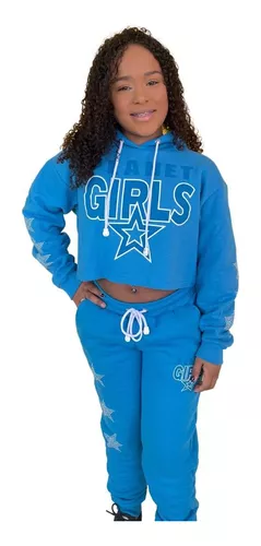 Moletom Feminino Collection Estampa Relevo Planet Girls - Planet Girls