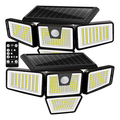 Luces Solares Exteriores, 2 Paquetes 392 Led De Alta Br...