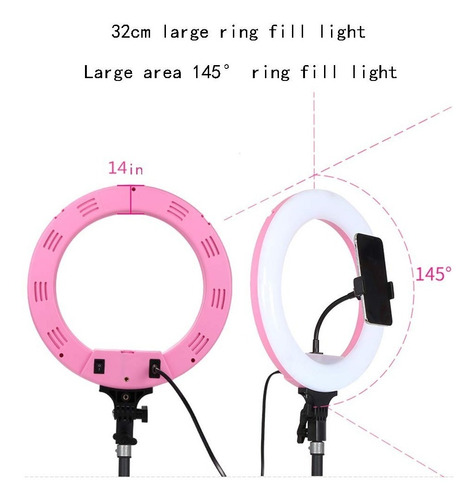Set Aro Luz Led Studio 32cm, + Tripode Y Regulador Oferta !!