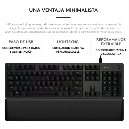 Teclado logitech mecanico g513 new arrivals