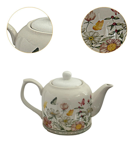 Porcelain Teapot Beverage Jug Tea Kettle For Party Tea House