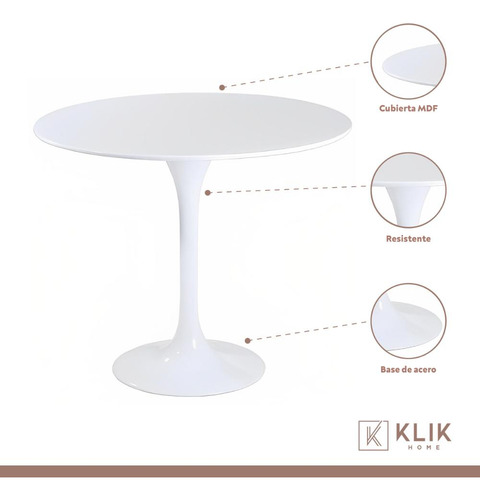 Mesa De Comedor Tulip - Blanca