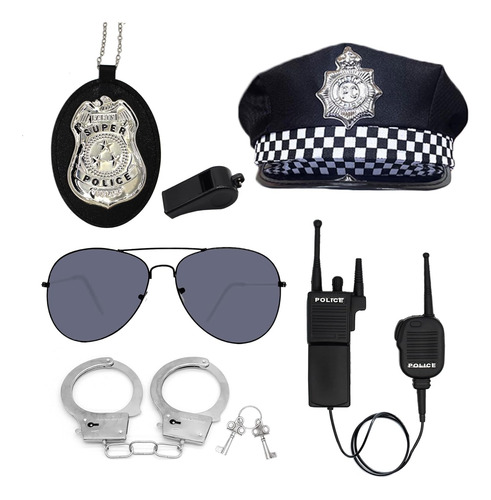 Kit De Accesorios De Policía, Disfraz De Juego De Simulación