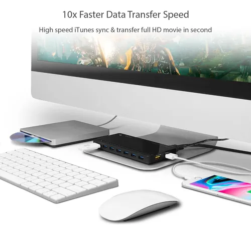 Hub Usb 3.0 Alimentado Por Tp-link Con 7 Puertos De Datos Us
