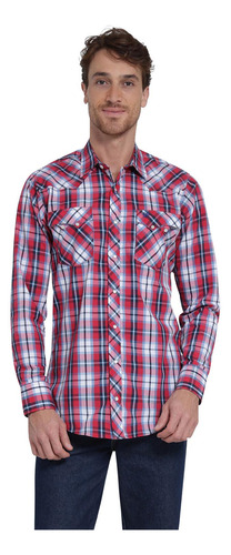 Camisa Vaquera Hombre Wrangler Slim Fit Manga Larga 404