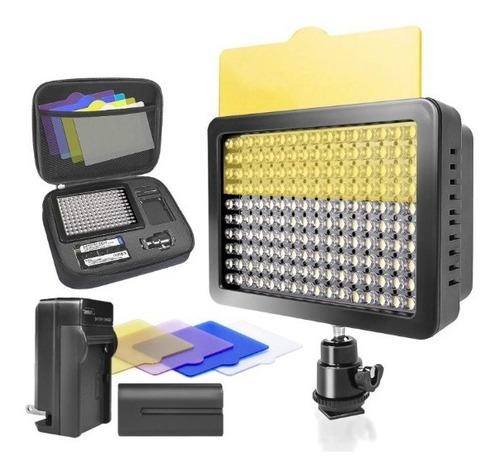 Lámpara 160 Led Continua Con Filtros Estuche Portátil Nuevo