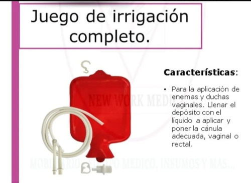  Irrigador Bolsa O Botella Para Agua Caliente (irrigador)