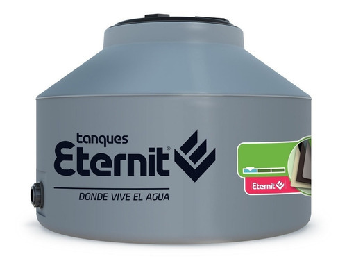 Tanque De Agua Eternit Tricapa Bajo Techo Chato Flat 500 Lts Color Gris