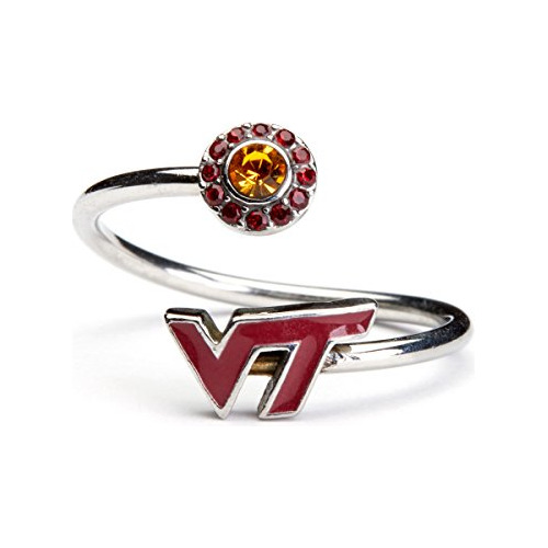 Joyería De Virginia Tech Mujeres, Anillos De Cristal T...