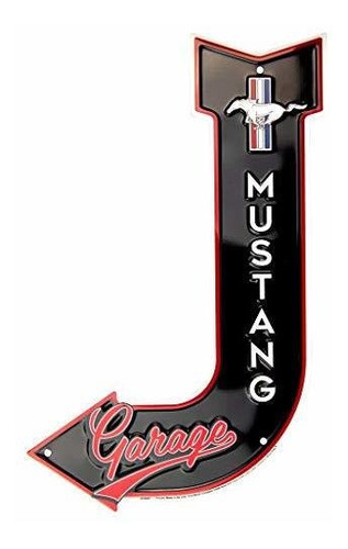 Señales - Hangtime Mustang Garage Sign, Vintage Metal Automo