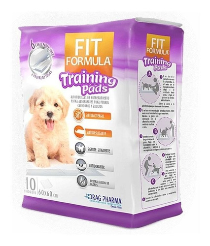 Sabanillas De Entrenamiento Perros 60x60cm Fit Formula