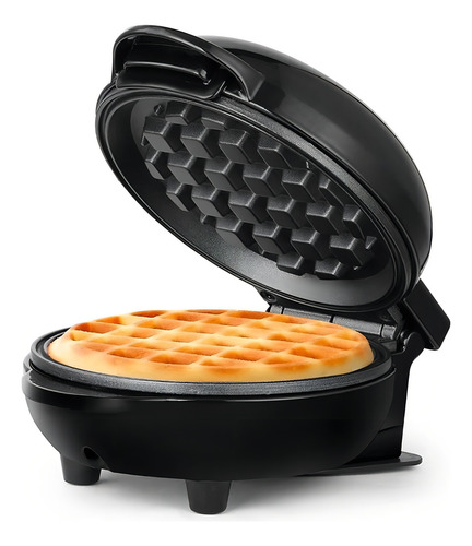 Máquina Para Waffles Holstein Housewares Personal Negra 10cm