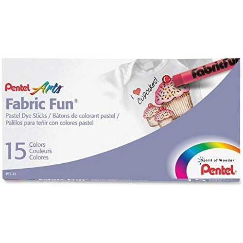 Pentel Arts Fabric Fun - Palitos De Tinte Pastel, Juego De 1