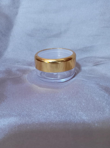 Envase Cosmético Tarro Dorado De 10ml 12 Piezas